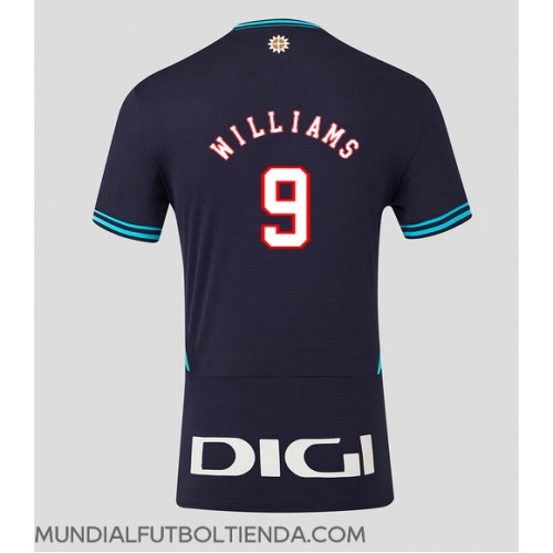 Camiseta Athletic Bilbao Inaki Williams #9 Segunda Equipación Replica 2025-26 mangas cortas